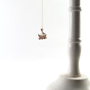 10k Gold Noah's Ark Pendant Charm